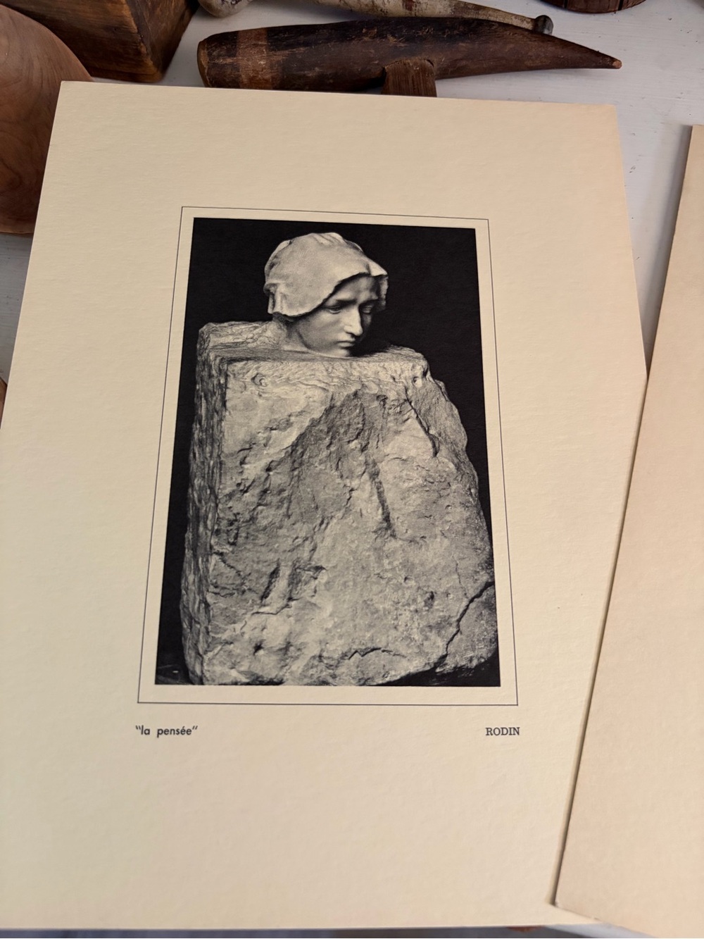 4 Rodin Prints Black & White Art Print